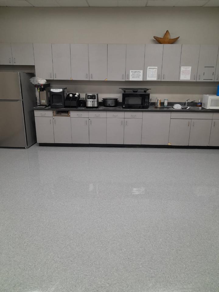 Commercial VCT flooring project