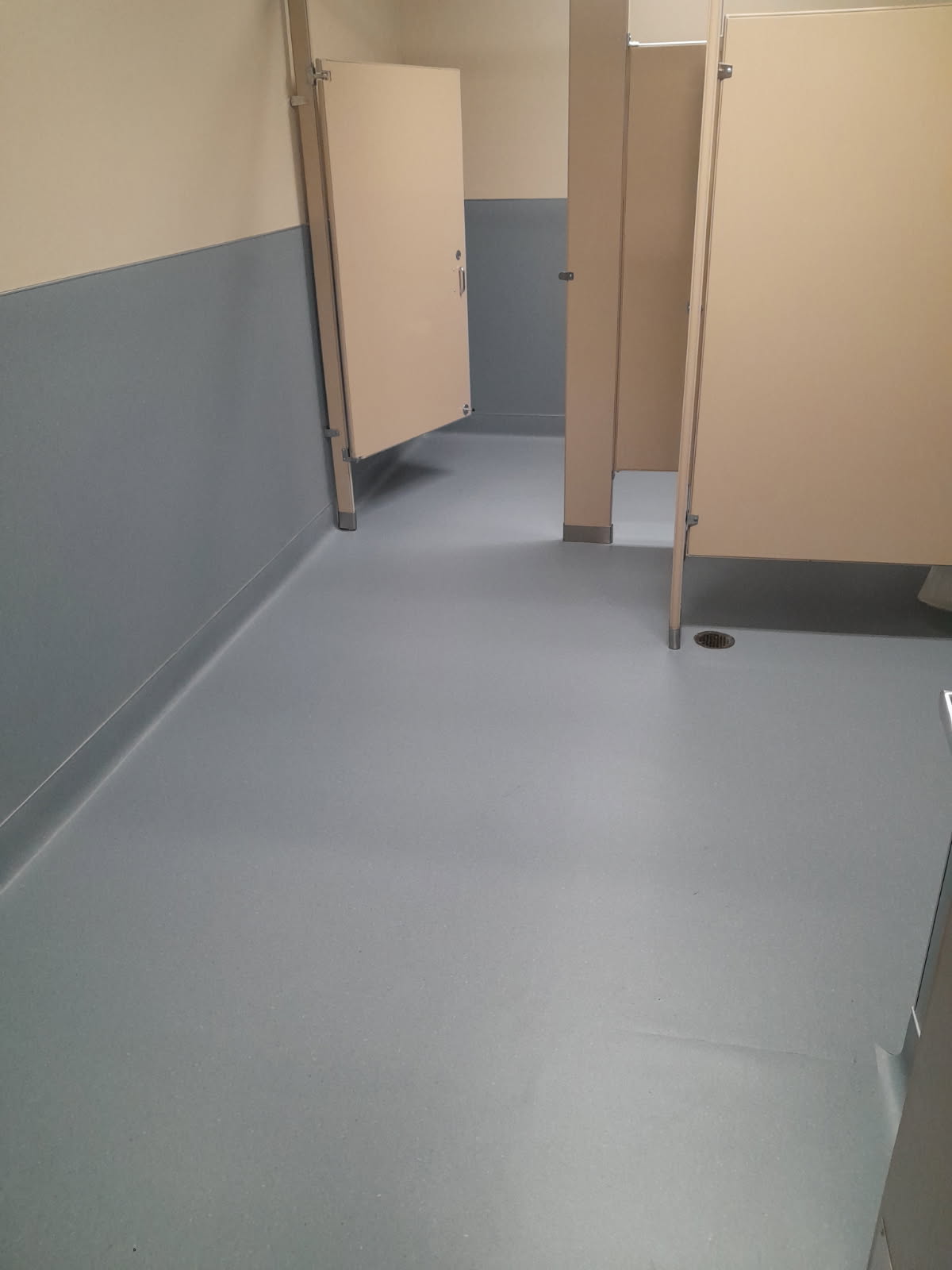 commercial sheet vinyl flooring installed by JR &Co